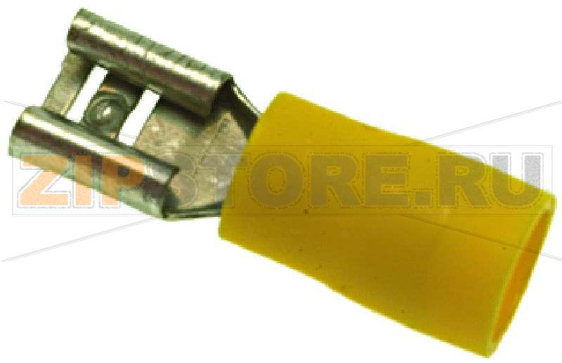 КАБЕЛЬНАЯ КЛЕММА ЖЕЛТАЯ F 6,3X0,8 MM 100 ШТ 