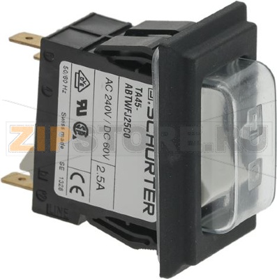 БЕЛАЯ ДВУХПОЛЮСНАЯ КНОПКА 2,5 А 240 В 