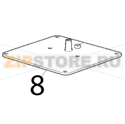 Wasserbecken deckel Scotsman EC 126 AS Wasserbecken deckel Scotsman EC 126 ASЗапчасть на деталировке под номером: 8