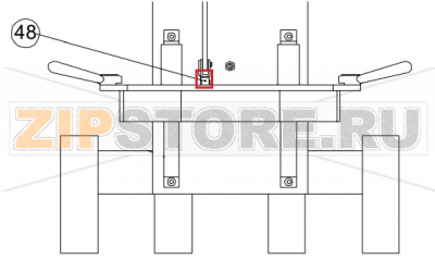 Fork M8 + 23001301 clip for fork M8 Sigma BM 20   Fork M8 + 23001301 clip for fork M8&nbsp;BM 20Запчасть на сборочном чертеже под номером: 48Название запчасти Sigma на итальянском языке: Fork M8 + 23001301 clip for fork M8 BM 20