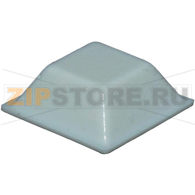 Ножка приборная 20.5х20.5х7.5 мм, клейкая, белая, 1 шт Toolcraft PD2205W 