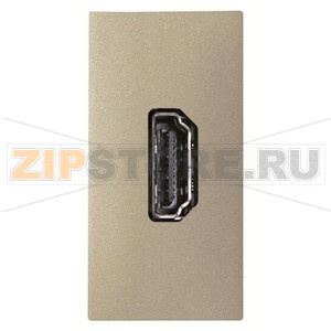 Механизм HDMI разъёма, одномодульный, шампань ABB 2CLA215560N1901 