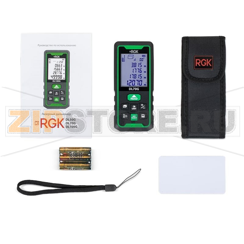 Дальномер лазерный, зеленый луч RGK DL70G 
