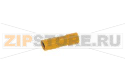 COUPLING F.6.35X0.8 ALL INSULATED YELLOW 
