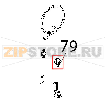 Scrocco maniglia SX Unox XBC 604P Scrocco maniglia SX Unox XBC 604PЗапчасть на деталировке под номером: 79