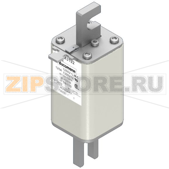 Предохранитель, 125 A, AC 1250 В, 100 кА, size 1, 45x58x138 мм, aR, DIN, IEC Eaton FUSE 125A 12 