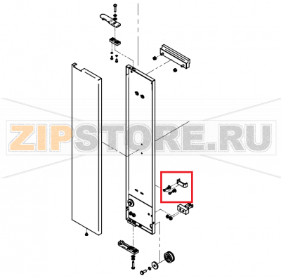 Door stop for disappearing door P3 with fixing accessories CONVOTHERM OES 10.10 Door stop for disappearing door P3 with fixing accessories CONVOTHERM OES 10.10Запчасть на сборочном чертеже под номером: B018Название запчасти на английском&nbsp;языке:&nbsp;Door stop for disappearing door P3 with fixing accessories CONVOTHERM OES 10.10