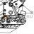 Антистатическая щетка 6.5" Datamax A-4310 Mark II RH