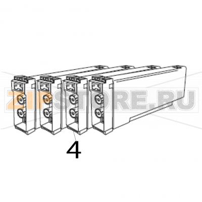 Ink tank/ cyan (Asia) TSC CPX4P Ink tank/ cyan (Asia) TSC CPX4PЗапчасть на деталировке под номером: 4