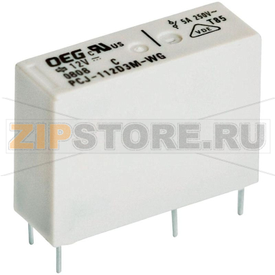 Реле электромагнитное 12 В/DC, 5 А, 1 шт TE Connectivity 1721547-5 