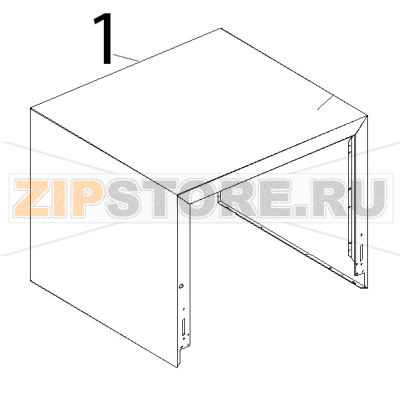 Mantello inox L.M. arianna Unox XF 130 Mantello inox L.M. arianna Unox XF 130Запчасть на деталировке под номером: 1