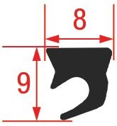 УПЛОТНИТЕЛЬ КРЫШКИ 2055 MM 