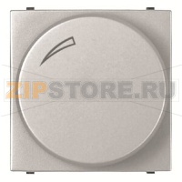 Механизм электронного поворотного светорегулятора 60-400 Вт, двухмодульный, серебристый ABB 2CLA226020N1301