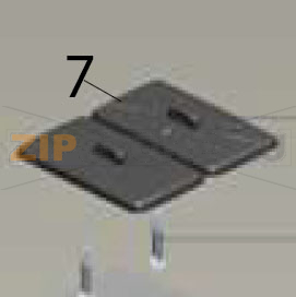 Hopper lid Hurakan HKN-BQ58P Hopper lid Hurakan HKN-BQ58PЗапчасть на деталировке под номером: 7