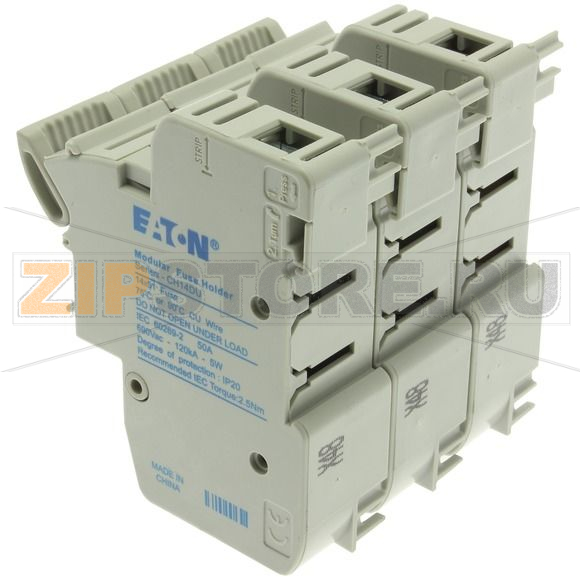 Держатель предохранителя, 50 A, AC 690 В, 14x51 мм, 3P, IEC Eaton 3P 14x51 Fuse Holder 