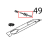 Res. piana 147 W, 105 V, D230, 1 spira Unox XBC 615EG
