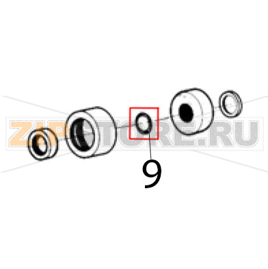 Central shaft OR Ugolini MT 1 Central shaft OR Ugolini MT 1Запчасть на деталировке под номером: 9