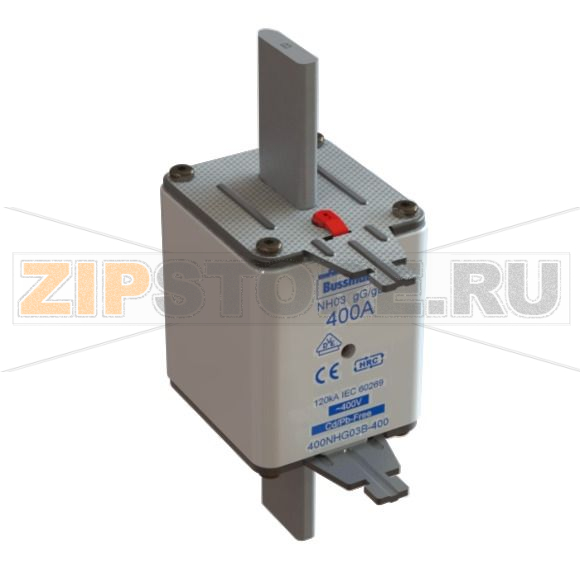 Предохранитель, 400 A, AC 400 В, 120 кА, NH03, gL/gG, IEC Eaton NH FUSE 400A 400V GG/GL SIZE 03 