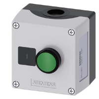 ПОСТ УПРАВЛЕНИЯ, 22MM, С КРУГЛЫМ ВЫРЕЗОМ, МАТЕРИАЛ КОРПУСА - ПЛАСТИК, ENCLOSURE TOP PART GREY, 1 ТОЧКА УПРАВЛЕНИЯ, ПЛАСТИК, КРЫШКА КОРПУСА С МЕСТАМИ ДЛЯ НАКЛЕИВАНИЯ МАРКИРОВОЧНЫХ ТАБЛИЧЕК, A=КНОПКА ЗЕЛЁНАЯ, МАРКИРОВКА: "I", 1НО, ВИНТОВЫЕ КЛЕММЫ, МОНТАЖ КО