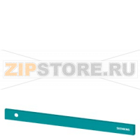 SIVACON, trim strip, W: 800 mm, above the door with Siemens logo, with cutout for indicator light left, Petrol Siemens 8MF1080-2CD16