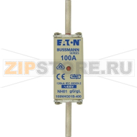 Предохранитель, 100 A, AC 400 В, 120 кА, NH01, gL/gG, IEC Eaton NH FUSE 100A 400V GG/GL SIZE 01