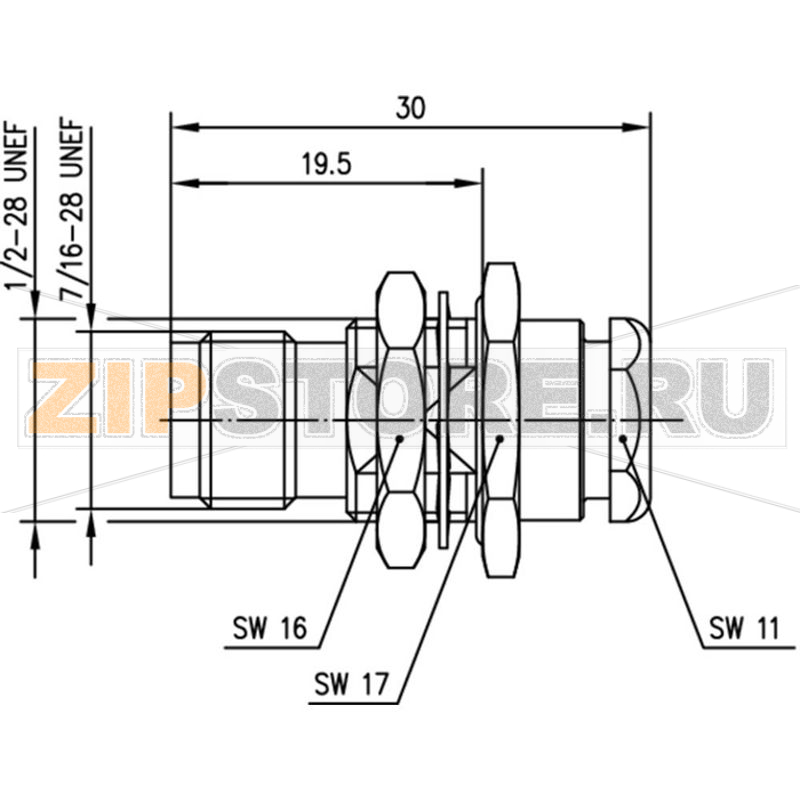 Разъем TNC, 50 Ом, 1 шт Telegärtner J01011A2337 