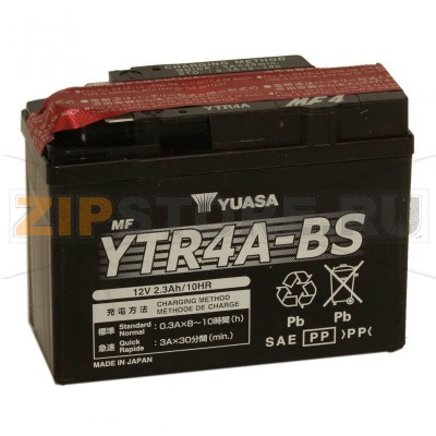 YUASA YTR4A-BS Мото аккумулятор Yuasa YTR4A-BS Напряжение АКБ: 12VЕмкость АКБ: 8Ah