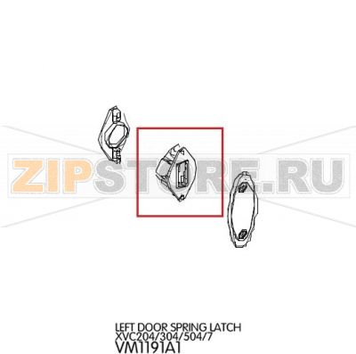 Left door spring latch Unox XVC 305 Left door spring latch Unox XVC 305Запчасть на деталировке под номером: 77Название запчасти на английском языке: Left door spring latch Unox XVC 305