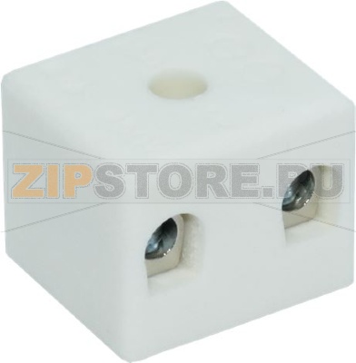 MORSETTIERA 2 POLI IN CERAMICA - 10PZ 