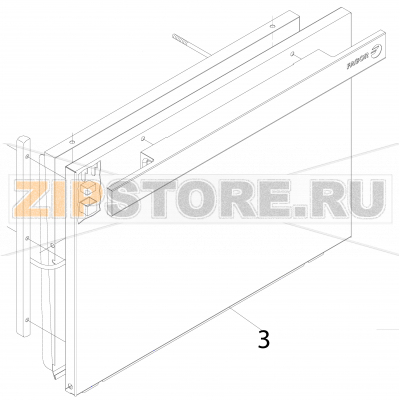 Complete door Fagor AD-48 C Complete door Fagor AD-48 CЗапчасть на деталировке под номером: 3Название запчасти Fagor на английском языке: Complete door AD-48 C.