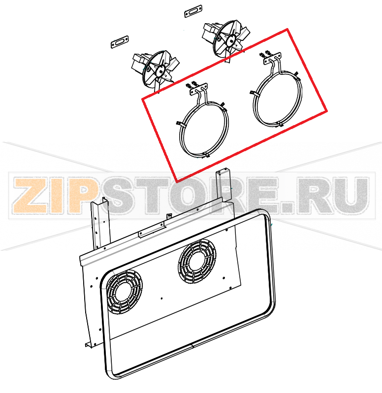 ТЭН Tecnoeka EKF 464 (1600 Вт, 220 В)  ТЭН 1600 Вт, 220 В Tecnoeka EKF 464Запчасть на сборочном чертеже под номером:&nbsp;01201010