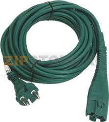 CABLE GREEN  7mt 2x0,75mm GERMAN PLUG SU 