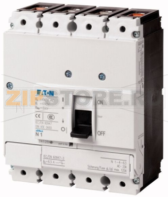 Выключатель-разъединитель, 160А, 4 полюса, 3 позиции Eaton N1-4-160 