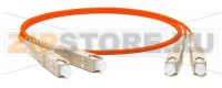 Hyperline FC-D2-62-SC/PR-SC/PR-H-3M-LSZH-OR Патч-корд волоконно-оптический (шнур) MM 62.5/125, SC-SC, 2.0 мм, duplex, LSZH, 3 м