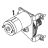 Kit ribbon supply DC motor RH Zebra 110PAX4