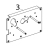 DC Motor bracket LH Zebra 170PAX4