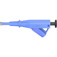 Зажим 4 мм, тип: крючок, CAT IV, синий, 1 шт Stäubli VARIOGRIP-6