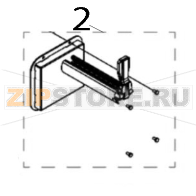 Label supply spindle assy TSC PEX-1261 Label supply spindle assy TSC PEX-1261Запчасть на деталировке под номером: 2