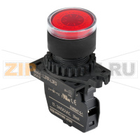 Лампа сигнальная, Ø отверстия: 22/25 мм Autonics L2RR-L3RLM