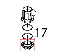 Ghiera fissaggio supporto torretta lavaggio Teikos TS603
