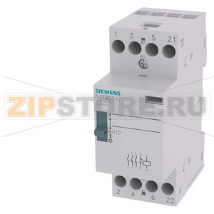 INSTA КОНТАКТОР 0/1 AUTOMATIC С 3 NO CONT. AND 1 NC CONT. CONTACT FOR AC 230, 400V 25A ACTIVATION ACDC24V Siemens 5TT5031-8 