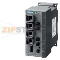 Управляемые коммутатор SCALANCE X204-2FM, 4 X 10/100MБит/с , RJ45 порты, 2 X 100MБит/с, мультимод  BFOC, расш. диагностика,  резерв. ИП Siemens 6GK5204-2BB11-2AA3