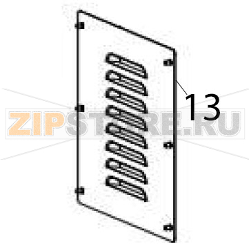 Back cover Hurakan HKN-10SN Back cover Hurakan HKN-10SNЗапчасть на деталировке под номером: 13