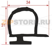 УПЛОТНИТЕЛЬ ДЛЯ КАМЕРЫ 34Х31 ММ - 6 М