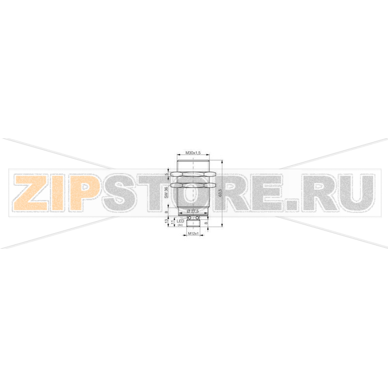 Датчик индуктивный 10-30 В/DC, M30 Contrinex DW-AS-703-M30-002 