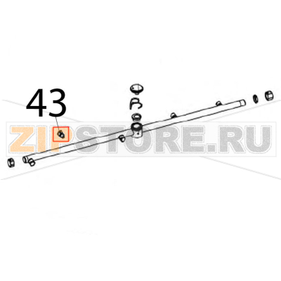 Getto risciacquo in AISI303, ES10X17 Vortmax DDM 660 Getto risciacquo in AISI303, ES10X17 Vortmax DDM 660Запчасть на деталировке под номером: 43