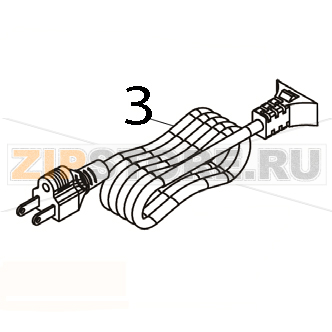 Power cord / RU TSC TA210 Power cord / RU TSC TA210Запчасть на деталировке под номером: 3