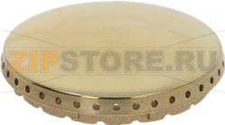 BURNER CAP PERFORATED BRASS POLISHED 