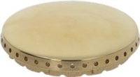 BURNER CAP PERFORATED BRASS POLISHED