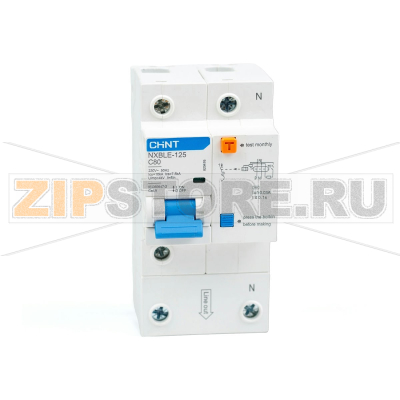 Дифавтомат 80 А, 30 мА, 10 кА Chint NXBLE-125 